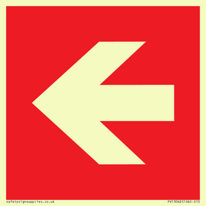 Left arrow (white on red background)